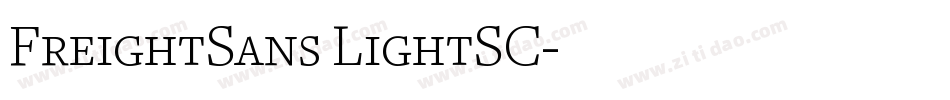 FreightSans LightSC字体转换